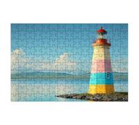 4000 Piece Jigsaw Puzzles for Adults, Lighthouse Jigsaw Puzzles for Adults 4000, Ocean Jigsaws Educational Game, Challenging Puzzle Games for The Whole, Wooden Puzzle for Decor Gifts for Women -2355