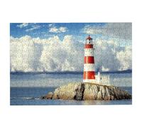 4000 Piece Jigsaw Puzzles for Adults, Lighthouse Jigsaw Puzzles for Adults 4000 Piece, Classic Puzzle Challenging Game for the Whole Families Suitable for Decompression Gifts Theme: (Ocean), -1957