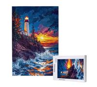 4000 Piece Jigsaw Puzzles for Adults,Lighthouse Jigsaw Puzzles for Adults, Wooden Puzzle with Gift Box,Waves Jigsaws for Family Educational Games, Unique Gifts for Women/Men, Home Wall Decor,ML-415