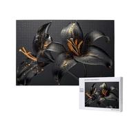 4000 Piece Jigsaw Puzzles for Adults Lily Jigsaw Comes with Packaging Box and Reference Pictures, Fun and Joyful Family Entertainment Games, Challenging Adult Puzzles Gifts Home Decor Black M-1097