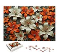 4000 Piece Jigsaw Puzzles for Adults, Lily Jigsaw Puzzles for Adults 4000, Flower Jigsaws for Family Educational Games, Wooden Puzzle with Gift Box, Unique Gifts for Women, Home Wall Decor, -5296