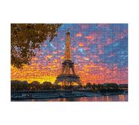 4000 Piece Jigsaw Puzzles for Adults, Paris Jigsaw Puzzles for Adults 4000, Sunset Jigsaws Educational Game, Challenging Puzzle Games for The Whole, Wooden Puzzle for Home Decor, Gifts for Women -1493