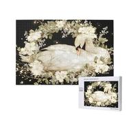 4000 Piece Jigsaw Puzzles for Adults Swan Jigsaw Flower Comes with Packaging Box and Reference Pictures，Fun and Joyful Family Entertainment Games，Challenging Adult Puzzles Gifts for Women/Men 2T-750