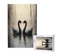 4000 Piece Jigsaw Puzzles for Adults Swan Jigsaw Lake Comes with Packaging Box and Reference Pictures，Fun and Joyful Family Entertainment Games，Challenging Adult Puzzles Gifts for Women/Men 2T-1237