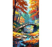 4000 Piece Jigsaw Puzzles for Adults,Woods River Bridge,Challenging Art Puzzle with Poster, Stress Relief Game for Wall Decor, Birthday Gift for Men and Women (55.51 x 34.25 Inch)
