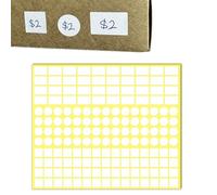 4000 Pieces, 3 Sizes - White Price Tag Stickers, Small Sticky Labels