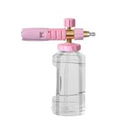 4000 PSI High Pressure Foam Sprayer with Adjustable Foam/Water Ratio for Car and Motorcycle Cleaning, 1000ml Bottle, M22-14mm & 1/4 Inch Quick Connect, Stainless Steel and Brass Nozzles, Dark Pink
