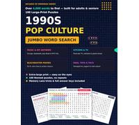 4000 The Electric 1990s Pop Culture Word Search for Adults & Seniors: 100 Large Print Puzzles: Over 4,000 Classic 90s Words Celebrating Grunge, ... Large Print Word Search Collection)