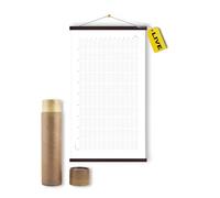 4000 Weeks - Weeks of my Life Calendar - 100 Years Memento Mori Calendar 29" x 15.5'' Made from Canvas Print