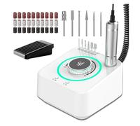 40000RPM Electric Nail Drill Professional Manicure Machine with Brushless Motor Nails Sander Set Nail Salon Polisher Equipment(40000RPM White)