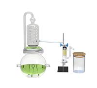 4000ML Lab Essential Oil Distillation Apparatus DIY Home Water Distiller Lab Glassware Distillation Kit with Essential Oil Separator Hydrosol Moonshine Distiller (with Separator)