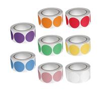 4000Pcs 25mm Assorted Color Dot Sticker Round Adhesive Wrapping Label for Scrapbooking Packaging Kid Rewarding Sticker Multicolor Organization