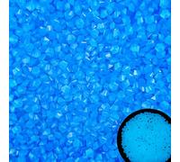 4000PCS Bule Glow in The Dark Stones Diamond Shape Luminous Stones Glow in The Dark Pebbles for Plants Garden Backyard Patio Lawn Walkway Driveway