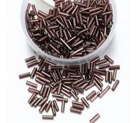 4000pcs Colored Glass Tube Beads, 2 * 7mm, Handmade Beaded Accessories, DIY Bracelet and Necklace Materials for DIY(Color 3)