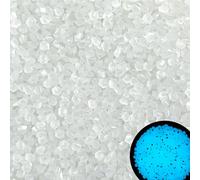 4000PCS White Glow in The Dark Stones Diamond Shape Luminous Stones Glow in The Dark Pebbles for Plants Garden Backyard Patio Lawn Walkway Driveway