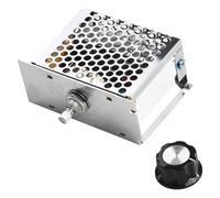 4000W 220V AC SCR Motor Speed Controller Module, Voltage Regulator Dimmer for Industrial Use, 1.6mm FR-4 PCB, Dual Capacitor Surge Protection, Aluminum and Stainless Steel Construction