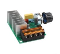 4000W 220V AC SCR Motor Speed Controller Module Voltage Regulator Dimmer for Resistive Loads with Surge Protection, 10-220V Adjustable Control