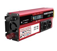 4000W 3000W Power Inverter DC 12V To AC 220V 230V Transformer with 4 USB EU Socket Charge with LED Display for RV Phone Car(12V 220V 1500W)