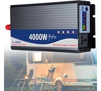 4000W 5000W Pure Sine Wave Power Inverter 12V/24V/48V/60V/72V to 110V/220V, Car Voltage Converter with AC Outlets & LCD Display, Ideal for RVs & Vehicles