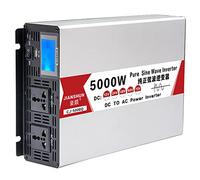4000W-8000W Pure Sine Wave Inverter DC 12V/24V/48V/60V to AC 110V 220V Power Converter with LED Display, Off-Grid Portable Power Inverter with 2 AC Outlets for Home, RV, Truck, Camping(48Vto220V,5000W