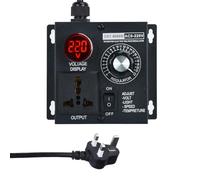 4000W High Power SCR Voltage Regulator AC Motor Speed Controller for Fan and Router, 120V Electronic Thyristor Variable Speed Control with LED Display - Uk Plug