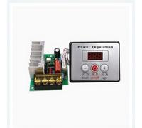 4000W SCR Voltage Regulator Digital Dimmer & Temperature Controller - Adjustable AC Governor Switch for Motor Fan Heater with LCD Display and Aluminium Case