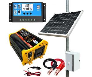 4000W Solar Panel Kit with & Inverter - Complete Off-Grid Power System for Home, RV, Boat, Farm & Shed - Expandable Design, Plug-and-Play Setup, Pure Sine Wave