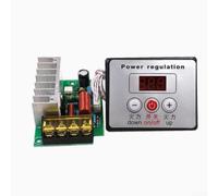4000W Voltage Regulator Dimmer with Heatsink - 220V AC Motor Rate & Temperature Controller for Water Heater Fan Light - High Power Thyristor Adjustable Control Module(With switch)