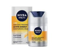 NIVEA MEN Active Energy Face Care Gel (50 ml), Revitalising Face Cream for Men, Fast Absorbing Moisturiser Against Signs of Fatigue