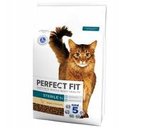 Perfect Fit Sterile Adult 1+ Complete Dry Cat Food for Adult Cats Aged 1+ Years, Rich in Chicken, 1 Bag (7 kg)