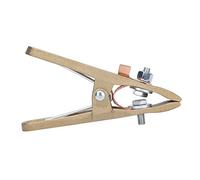 400A Ground Clamp Heavy Duty Welding Ground Clamp with Copper Wires and Gaskets for High Current Welding in Shipyards and Steel Structures Iron Handle Copper Pliers Mouth 160mm