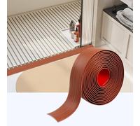 400cm*4cm Self-Adhesive Transition Strip, PVC Door Threshold Strip, Threshold Strips for Doorways for Connecting Floor Gaps, Carpet Threshold Transitions, Floor Tiles(Walnut)