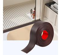 400cm*5cm Self-Adhesive Transition Strip, PVC Door Threshold Strip, Threshold Strips for Doorways for Connecting Floor Gaps, Carpet Threshold Transitions, Floor Tiles(Black Walnut)