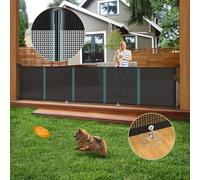 400cm Retractable Baby Gates Extra Wide, Upgraded 105cm Tall Retractable Stair Gate for Baby and Dog, Dog Gate Baby Gate for Stairways/Hallways/Indoor/Outdoor
