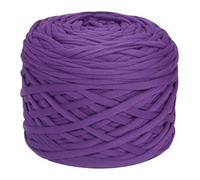 400g/Pc Thick Knitting Yarn T Shirt Yarn Elastic Fabric Cloth for Hand DIY Bag Blanket Cushion(Dark Purple)