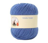 400g Premium Sheep Wool Yarn for Hand Knitting - Medium Thick Wool Thread for Sweaters, Hats, Scarves & More(MistBlue)