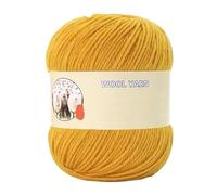 400g Premium Sheep Wool Yarn for Hand Knitting - Medium Thick Wool Thread for Sweaters, Hats, Scarves & More(Turmeric)