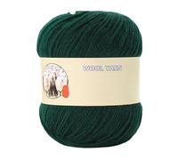 400g Premium Sheep Wool Yarn for Hand Knitting - Medium Thick Wool Thread for Sweaters, Hats, Scarves & More(Dark Green)