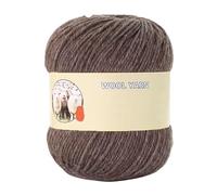 400g Premium Sheep Wool Yarn for Hand Knitting - Medium Thick Wool Thread for Sweaters, Hats, Scarves & More(Linen)