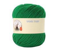 400g Premium Sheep Wool Yarn for Hand Knitting - Medium Thick Wool Thread for Sweaters, Hats, Scarves & More(Big Green)