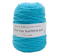 400g Tufting Yarn for Rug Carpet Making, 8 Strands Round Thread for Knitting Sweater Scarf, Soft Poly Cotton Mix