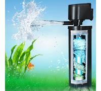 400GPH Fish Tank Filter, UV Aquarium Filter for 55-150 Gallon Turtle Tank Filter Powerful Internal Pump for Cold Plunge Saltwater Cloudywater Clear and Algae Green Killing Machine