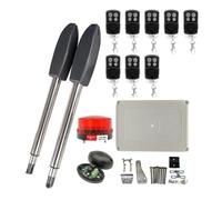 400KG Automatic Electric Swing Gate Opener Kit Pull Arm Drive Swing Door Operator Motor Actuator Multi Remote Control Optional(8 Remote with Light)
