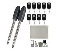 400KG Automatic Electric Swing Gate Opener Kit Pull Arm Drive Swing Door Operator Motor Actuator Multi Remote Control Optional for Driveway(9 Remote with Light)