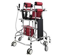 400Kg Rollator Walker with Padded Seat and 8 Wheels for Elderly Adults Standing Walker Frame Walking Mobility Aid Height Width Adjustable The New