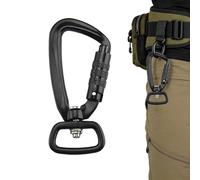 400kg Rotary Safety - 400 DaN High Strength Aluminum Rotating Buckle | Multi-purpose Automatic Hook | Camping Hiking Hammock Fishing | 24G, Year