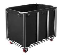 400L Commercial Laundry Trolley, 90 * 65 * 80 cm Laundry Basket with Wheels