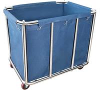 400L Industrial Rolling Laundry Cart,Commercial Laundry Basket with Wheels