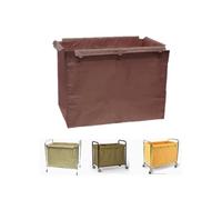 400L Waterproof Laundry Cart Liner Bag, Removable Oxford Cloth Replacement Cover with Hooks for 90x65x80cm Commercial Laundry Cart, Rolling Hamper & Cleaning Trolley for Hotel, Hospital, Home(A)