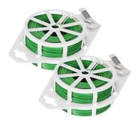 400m Green Garden Wire for Plants,2 Rolls x 200m Reusable Twist Ties for Plants Flowers with Cutter |Tangle-Free,Wire Plants,Garden Wire for Gardening